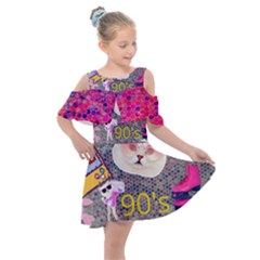 62341d1e09296173fa754e4d 62341d1e09296173fa754e4d-1 Kids  Shoulder Cutout Chiffon Dress by jellybeansanddinosaurs