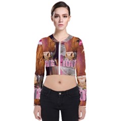 Picsart 22-03-21 13-33-20-883 Long Sleeve Zip Up Bomber Jacket by jellybeansanddinosaurs