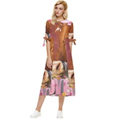 Picsart 22-03-21 13-33-20-883 Bow Sleeve Chiffon Midi Dress by jellybeansanddinosaurs