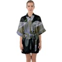 The Peace Half Sleeve Satin Kimono  View1