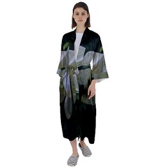 The Peace Maxi Satin Kimono by intuitionapparel