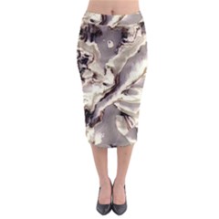 Abstract Wannabe Two Midi Pencil Skirt by MRNStudios