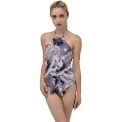 Abstract Wannabe Two Go With The Flow One Piece Swimsuit by MRNStudios