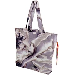 Abstract Wannabe Two Drawstring Tote Bag by MRNStudios