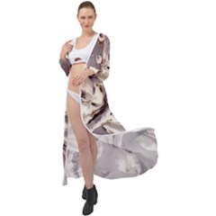 Abstract Wannabe Two Maxi Chiffon Beach Wrap by MRNStudios