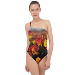 Vered-caspi-orlqbmy1om8-unsplash Classic One Shoulder Swimsuit by jellybeansanddinosaurs