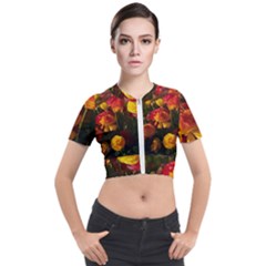 Vered-caspi-orlqbmy1om8-unsplash Short Sleeve Cropped Jacket by jellybeansanddinosaurs