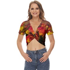 Vered-caspi-orlqbmy1om8-unsplash Twist Front Crop Top by jellybeansanddinosaurs