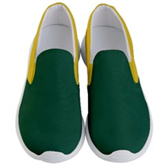 Men s Lightweight Slip Ons In Green & Yellow by HWDesign