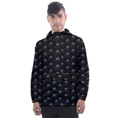 Animal Eyes Close Up Motif Pattern Men s Front Pocket Pullover Windbreaker by dflcprintsclothing