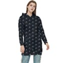 Animal Eyes Close Up Motif Pattern Women s Long Oversized Pullover Hoodie View1