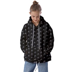 Animal Eyes Close Up Motif Pattern Kids  Oversized Hoodie by dflcprintsclothing