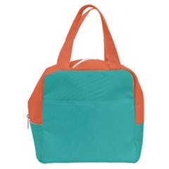 Boxy Hand Bag In Cascade & Coral Rose by HWDesign