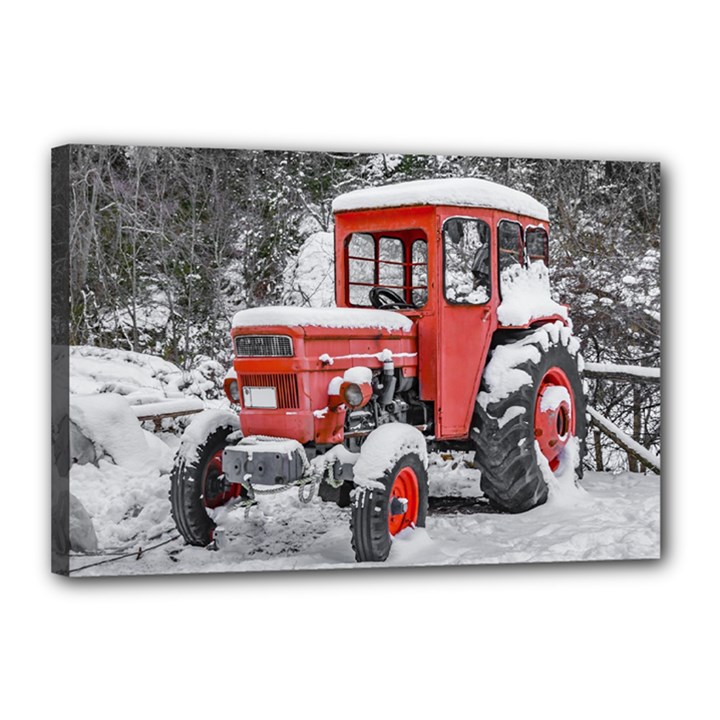 Tractor Parked, Olympus Mount National Park, Greece Canvas 18  x 12  (Stretched)