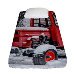 Tractor Parked, Olympus Mount National Park, Greece Fitted Sheet (single Size) by dflcprintsclothing