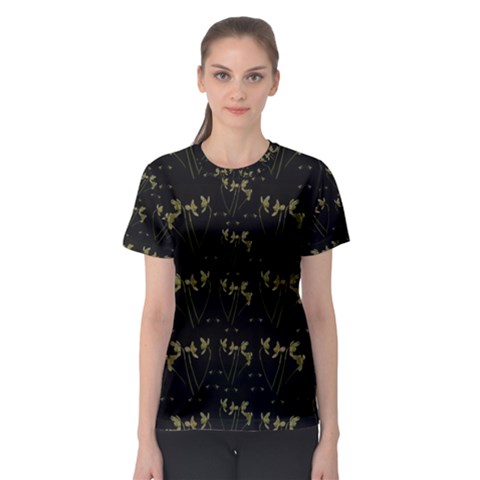 Exotic Snow Drop Flowers In A Loveable Style Women s Sport Mesh Tee by pepitasart