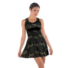 Exotic Snow Drop Flowers In A Loveable Style Cotton Racerback Dress by pepitasart