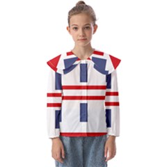 Abstract Pattern Geometric Backgrounds   Kids  Peter Pan Collar Blouse by Eskimos