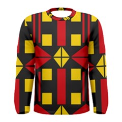 Abstract Pattern Geometric Backgrounds   Men s Long Sleeve Tee by Eskimos