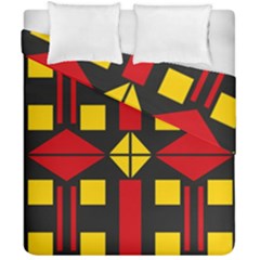 Abstract Pattern Geometric Backgrounds   Duvet Cover Double Side (california King Size) by Eskimos