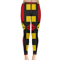 Abstract Pattern Geometric Backgrounds   Inside Out Leggings by Eskimos