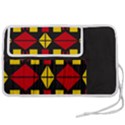 Abstract pattern geometric backgrounds   Pen Storage Case (M) View2