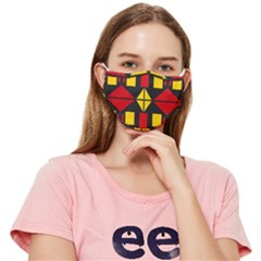 Abstract Pattern Geometric Backgrounds   Fitted Cloth Face Mask (adult)