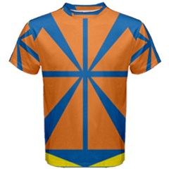 Abstract Pattern Geometric Backgrounds   Men s Cotton Tee by Eskimos