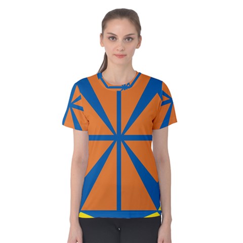 Abstract Pattern Geometric Backgrounds   Women s Cotton Tee by Eskimos