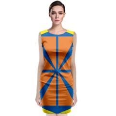 Abstract Pattern Geometric Backgrounds   Sleeveless Velvet Midi Dress by Eskimos