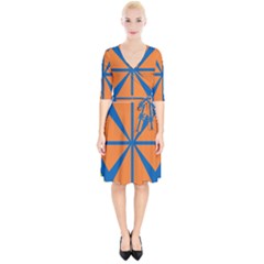 Abstract Pattern Geometric Backgrounds   Wrap Up Cocktail Dress by Eskimos