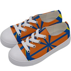 Abstract Pattern Geometric Backgrounds   Kids  Low Top Canvas Sneakers by Eskimos