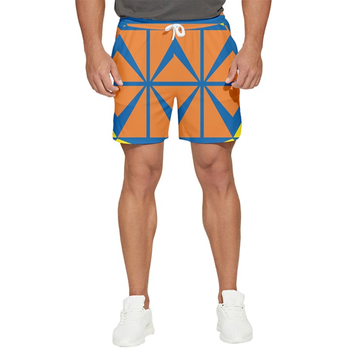 Abstract pattern geometric backgrounds   Men s Runner Shorts