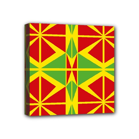 Abstract Pattern Geometric Backgrounds   Mini Canvas 4  X 4  (stretched) by Eskimos