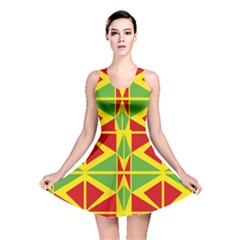 Abstract Pattern Geometric Backgrounds   Reversible Skater Dress by Eskimos