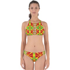 Abstract Pattern Geometric Backgrounds   Perfectly Cut Out Bikini Set by Eskimos