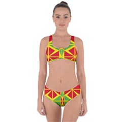 Abstract Pattern Geometric Backgrounds   Criss Cross Bikini Set by Eskimos