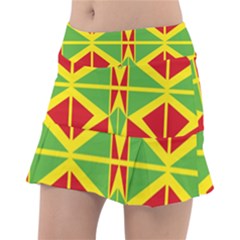 Abstract Pattern Geometric Backgrounds   Classic Tennis Skirt by Eskimos