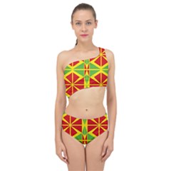 Abstract Pattern Geometric Backgrounds   Spliced Up Two Piece Swimsuit by Eskimos