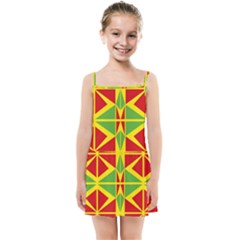 Abstract Pattern Geometric Backgrounds   Kids  Summer Sun Dress by Eskimos