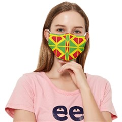 Abstract Pattern Geometric Backgrounds   Fitted Cloth Face Mask (adult) by Eskimos