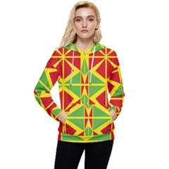 Abstract Pattern Geometric Backgrounds   Women s Lightweight Drawstring Hoodie by Eskimos