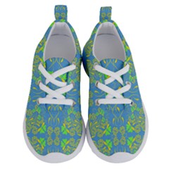 Floral Folk Damask Pattern Fantasy Flowers  Running Shoes by Eskimos