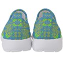 Floral folk damask pattern Fantasy flowers  Kids  Slip On Sneakers View4