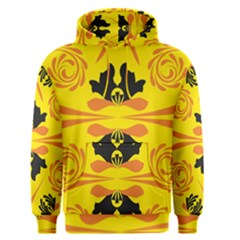 Floral Folk Damask Pattern Fantasy Flowers  Men s Core Hoodie by Eskimos