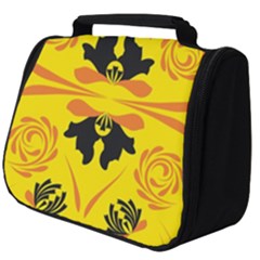 Floral Folk Damask Pattern Fantasy Flowers  Full Print Travel Pouch (big) by Eskimos