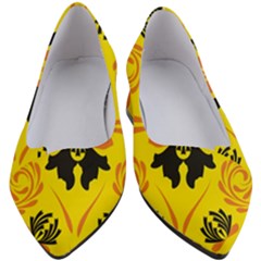 Floral Folk Damask Pattern Fantasy Flowers  Women s Block Heels  by Eskimos