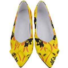 Floral Folk Damask Pattern Fantasy Flowers  Women s Bow Heels by Eskimos