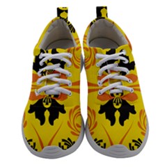 Floral Folk Damask Pattern Fantasy Flowers  Athletic Shoes by Eskimos