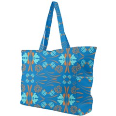 Floral Folk Damask Pattern Fantasy Flowers  Simple Shoulder Bag by Eskimos